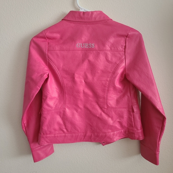 Kids guess leather jacket - Picture 3 of 5
